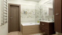 Door to the bathroom interior photo