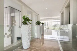 Floor vase in the living room interior