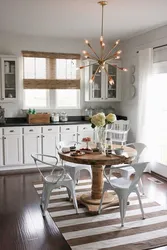 Chandelier for a small kitchen interior photo