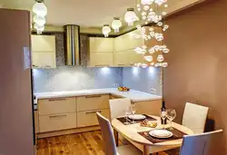 Chandelier for a small kitchen interior photo