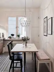 Chandelier for a small kitchen interior photo