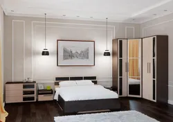 Bedroom with two doors photo