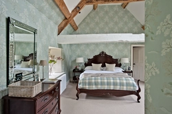 Retro bedroom interior