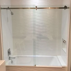 Photo Of Glass Curtains For Baths