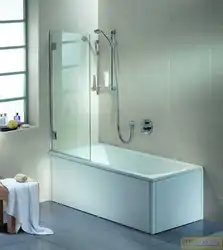 Photo of glass curtains for baths