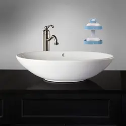Sink round bath photo