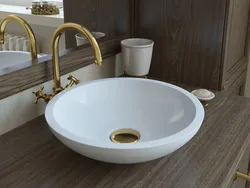 Ракавіна круглая ванна фота