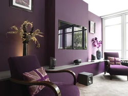 Modern design of wall colors in an apartment