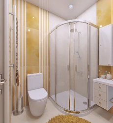 Bathtub design with shower cabin with panels