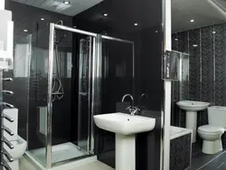 Bathtub design with shower cabin with panels