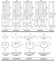 Vanna Otağı Üçün Lavabo Ölçüləri Fotoşəkili