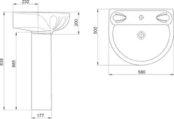 Bathroom sink dimensions photo
