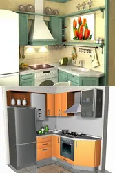 Угловая Кухня Для Малогабаритной Кухни 6 Кв М Фото