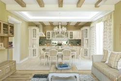 Kitchen dining room interior Provence style