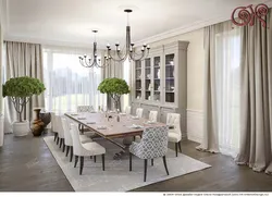 Kitchen dining room interior Provence style