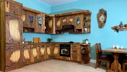 Тарҳрезии ошхона аз чӯби DIY