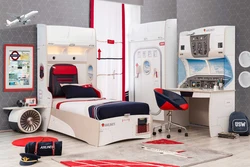 Airplane apartments with furniture photo