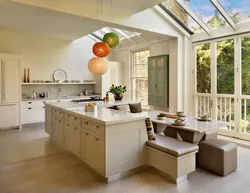 Large kitchen for home photo