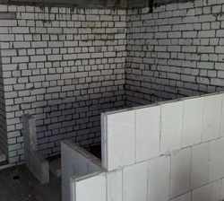 Ванная из блоков фото