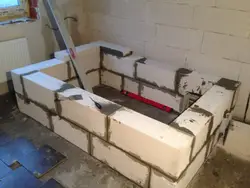 Ванная з блокаў фота