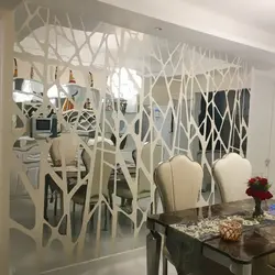 Kitchen design with mirror panel