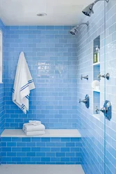 Bathroom design using one color tile