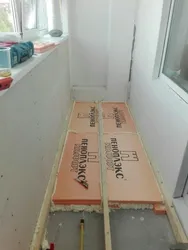 Insulate the loggia step by step photo