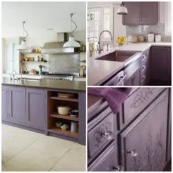 What interior matches a lavender kitchen?