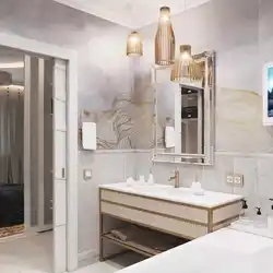 Bathroom design with plaster photo with decorative and tiles