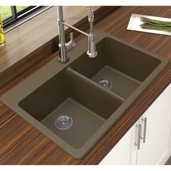 Kitchen Design With Black Sink Photo