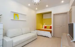 Photo of one-room apartments with bedroom