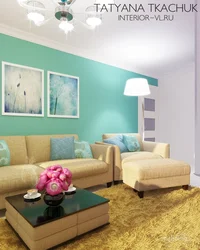 Mint Sofa In The Living Room Photo