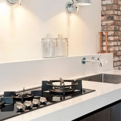 Photo of sconces in the kitchen