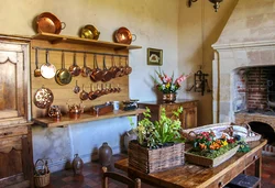Kitchen like in a castle photo