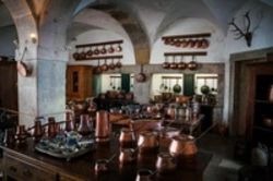 Kitchen like in a castle photo