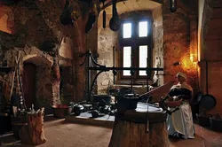 Kitchen like in a castle photo