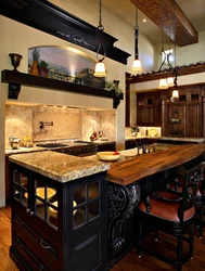 Kitchen like in a castle photo