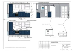 Kitchen interior design drawings