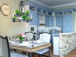 Mediterranean style kitchen interior