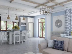 Mediterranean style kitchen interior