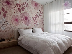 Bedroom interior design flowers