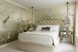 Bedroom interior design flowers