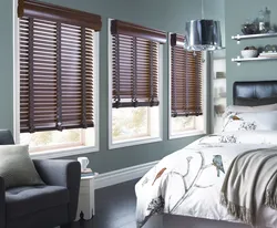 Bedroom design window blinds