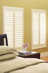 Bedroom design window blinds
