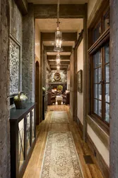 Hallway with staircase loft design