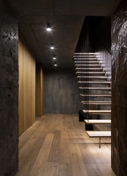 Hallway with staircase loft design