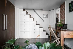 Hallway with staircase loft design