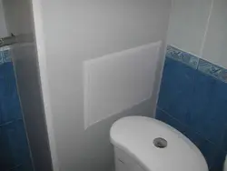 How to hide pipes in the bathroom with panels photo