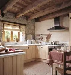 Photo of a kitchen house in the village