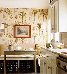 How to wallpaper beautifully in the kitchen photo